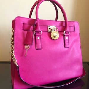 Michael Kors Authentic Pink Leather Handbag